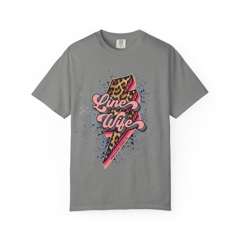 Line Wife Leopard Lightning Graphic Tee