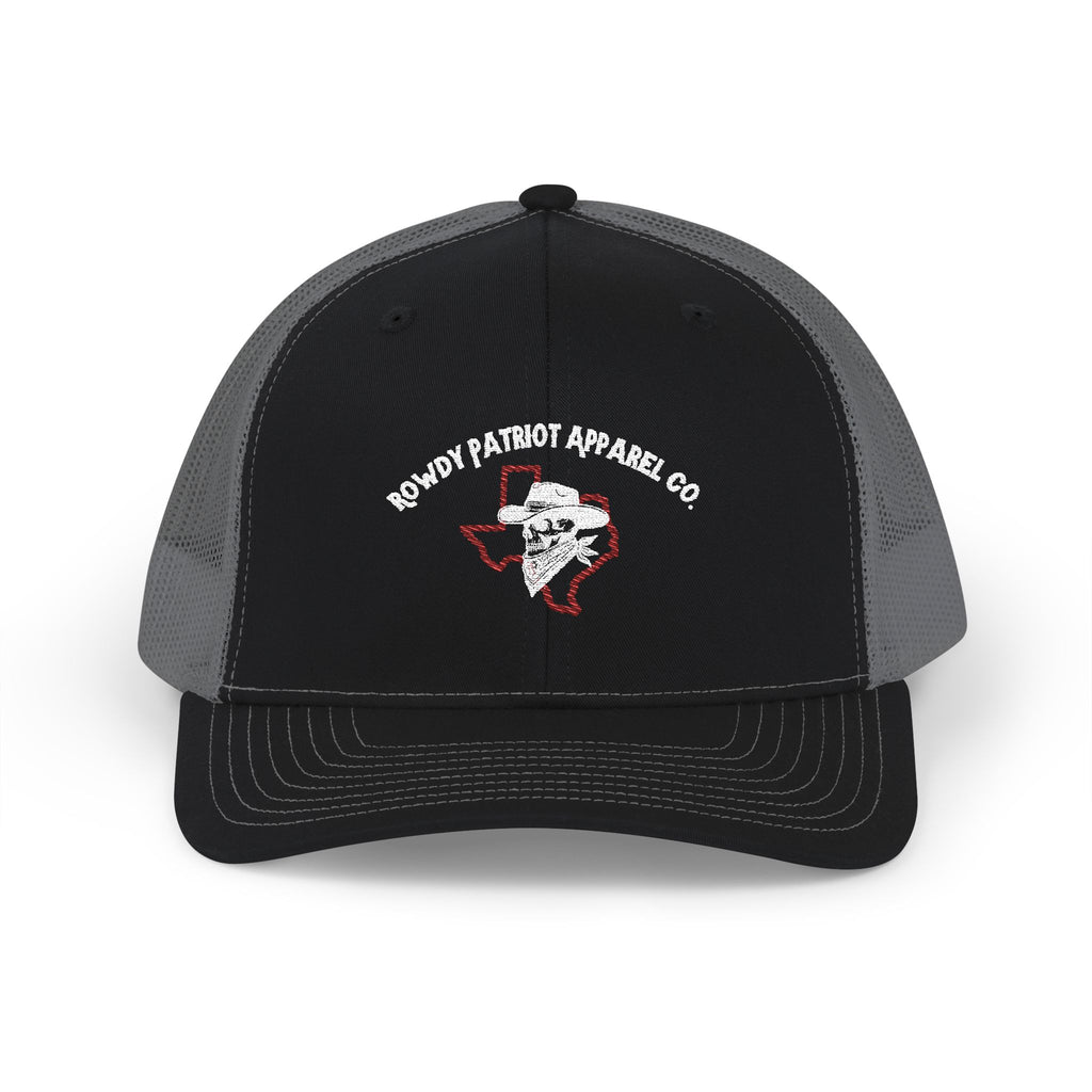 Rowdy Patriot Apparel Co. - Snapback Hat Embroidered w/ White Stitching