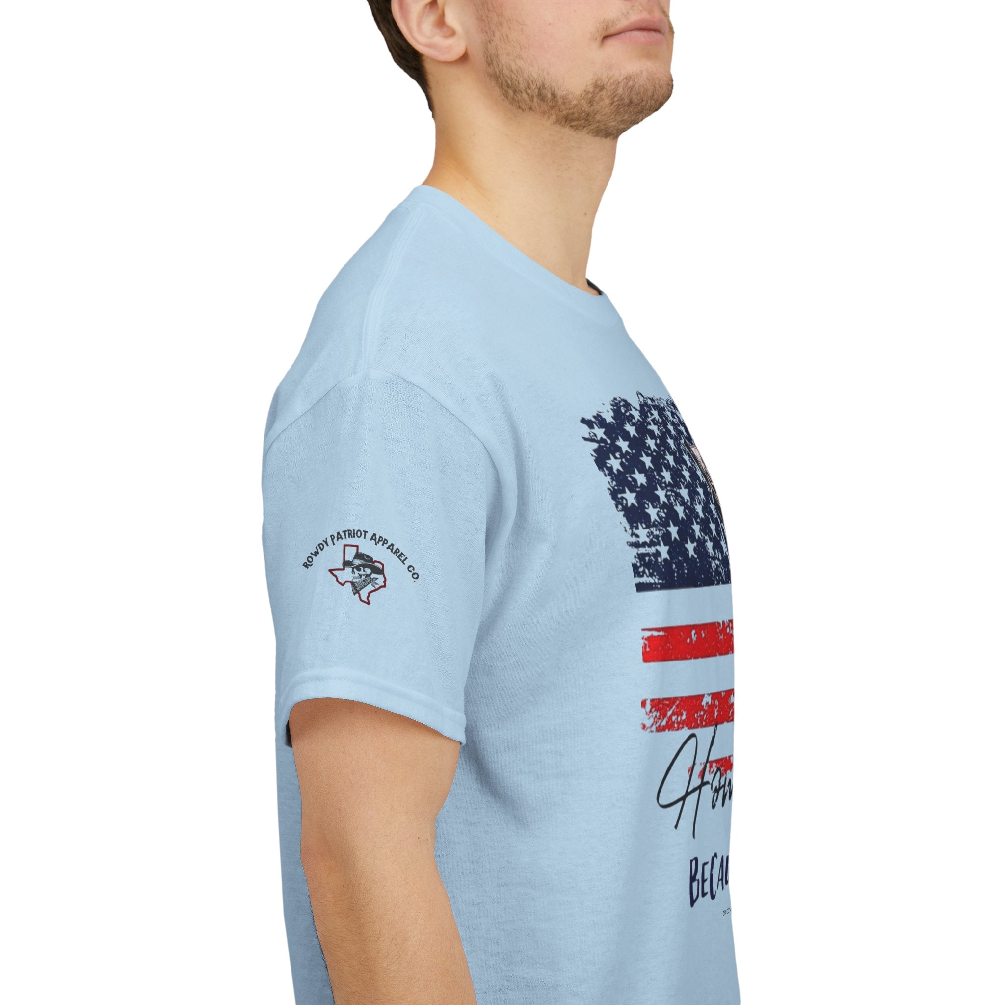 "Home of the Free Because of the Brave" American Flag Tee