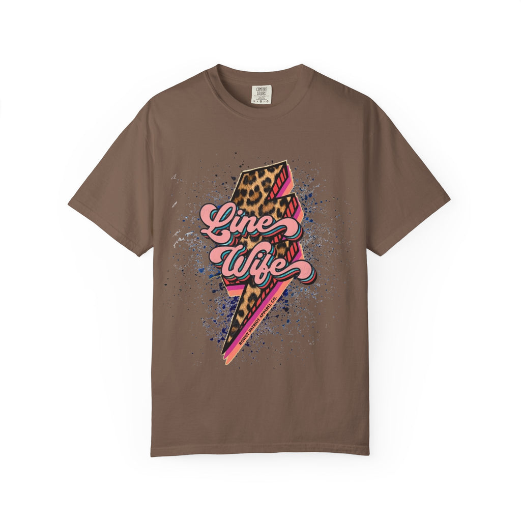 Line Wife Leopard Lightning Graphic Tee