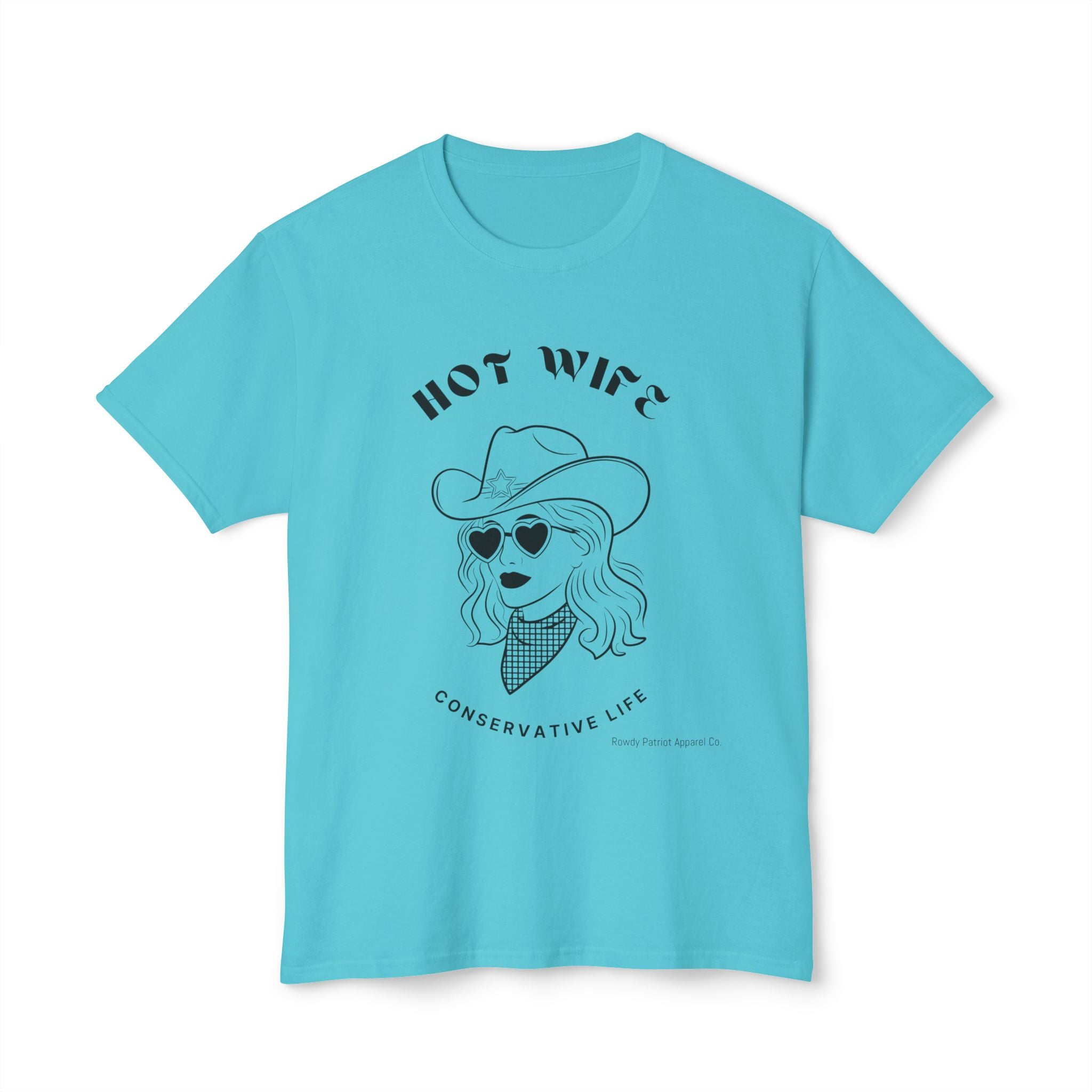 Hot Wife Conservative Life Cowgirl Graphic Tee