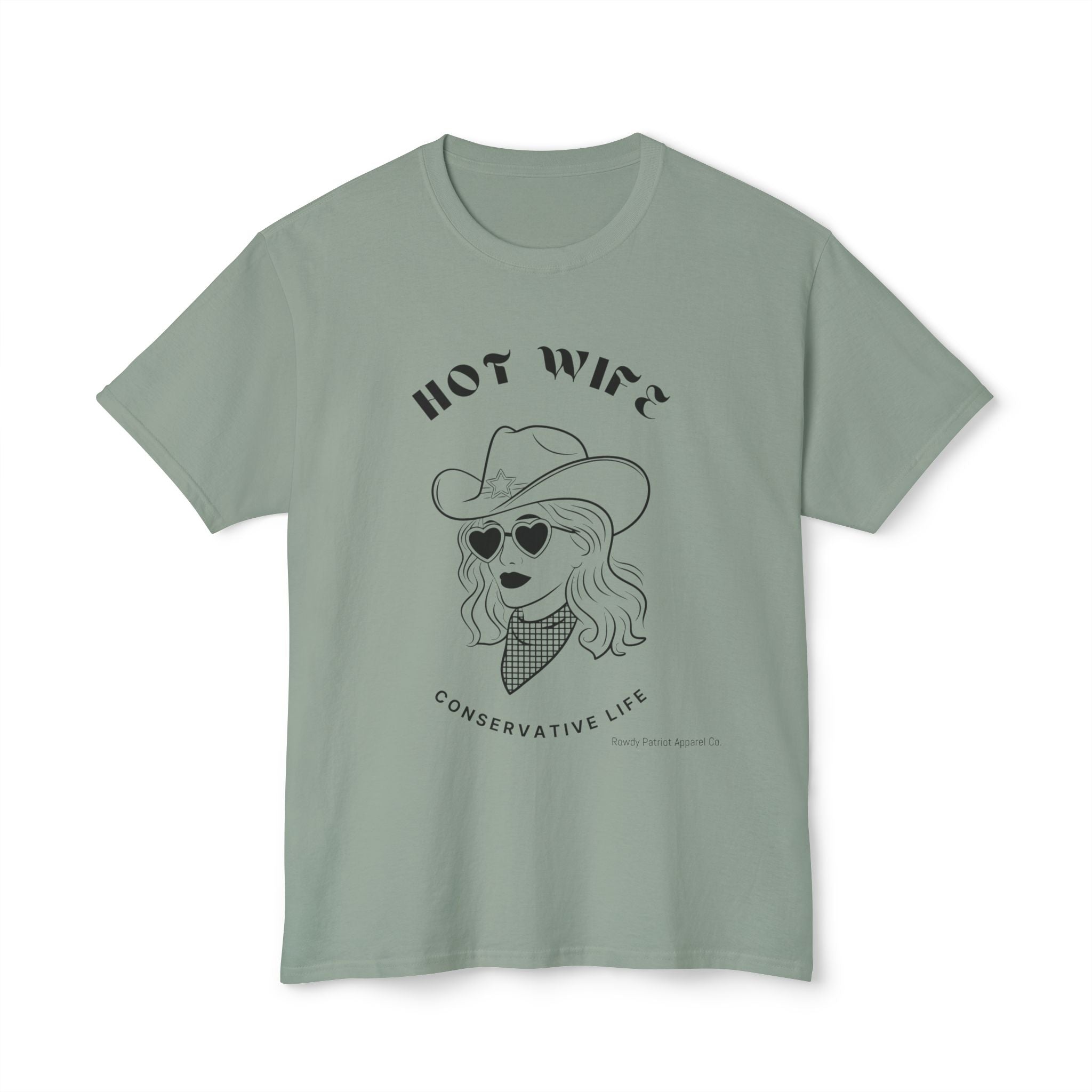 Hot Wife Conservative Life Cowgirl Graphic Tee