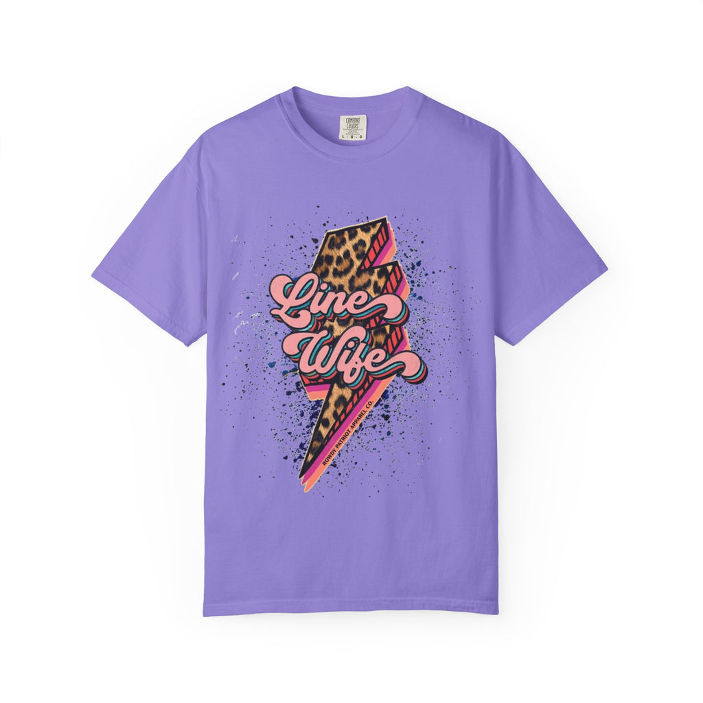 Line Wife Leopard Lightning Graphic Tee
