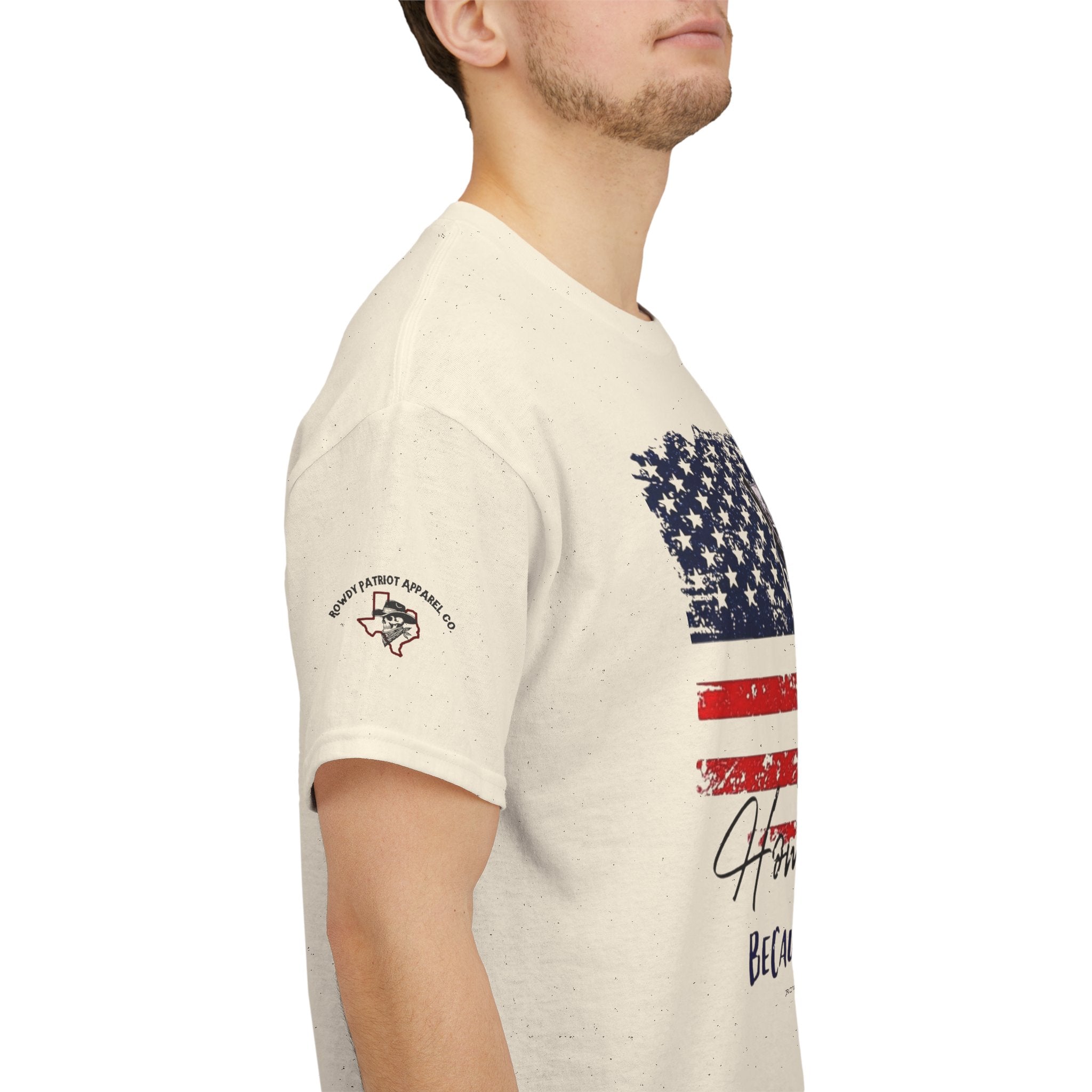 "Home of the Free Because of the Brave" American Flag Tee