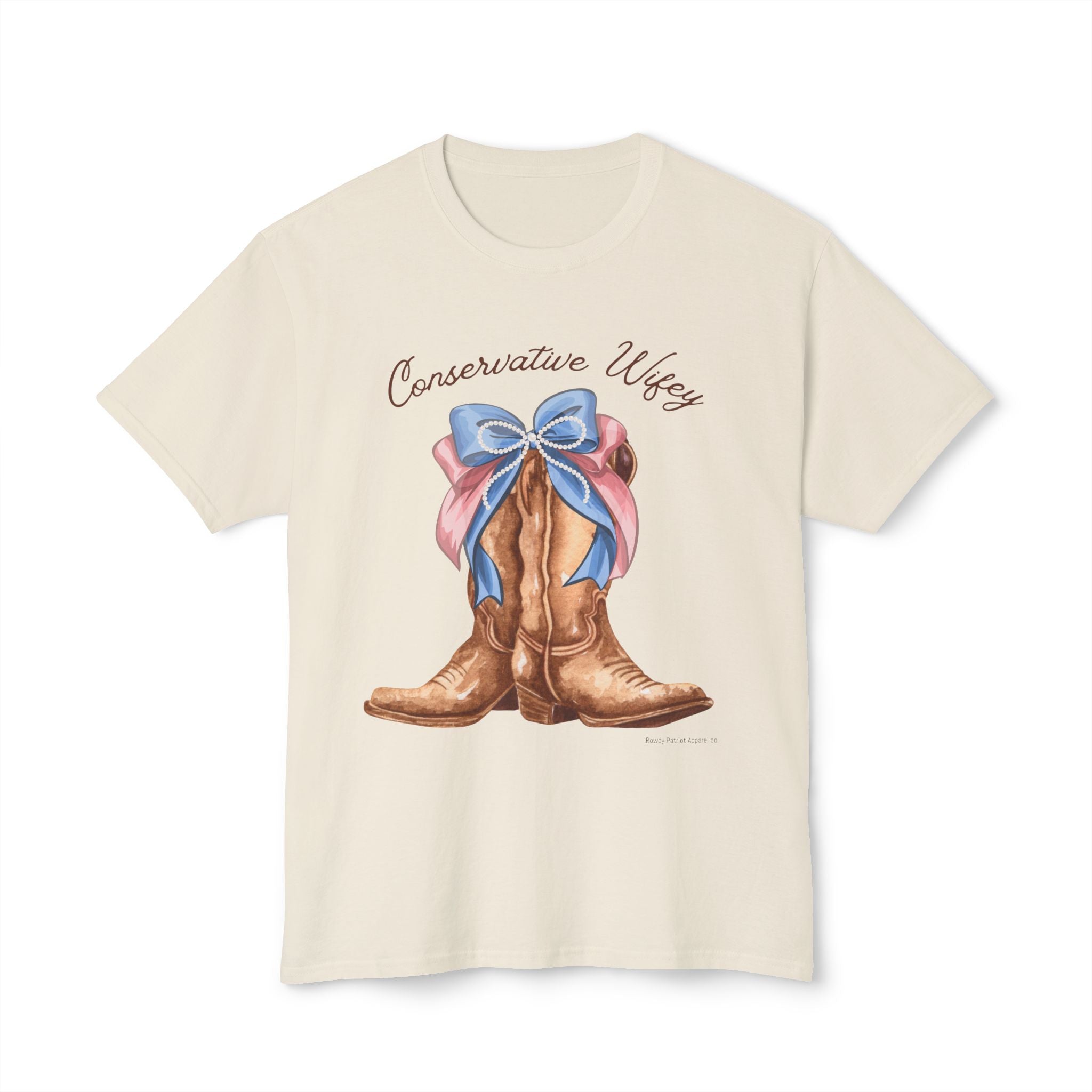 Conservative Wifey Cowboy Boots & Bows T-Shirt