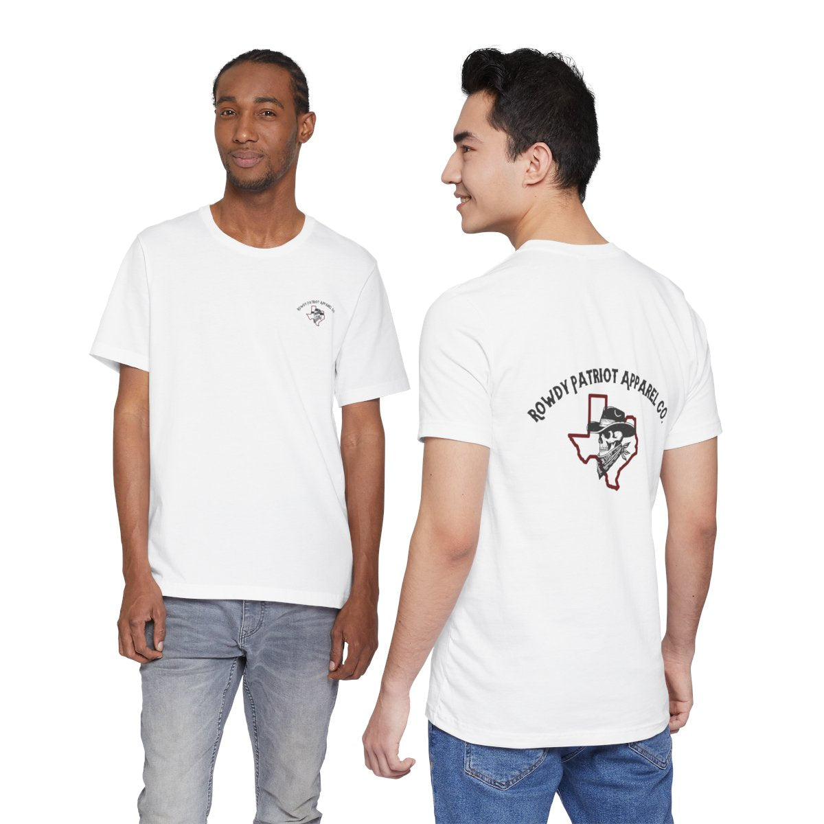 Rowdy Patriot Apparel Co. Front & Back Logo T-Shirt