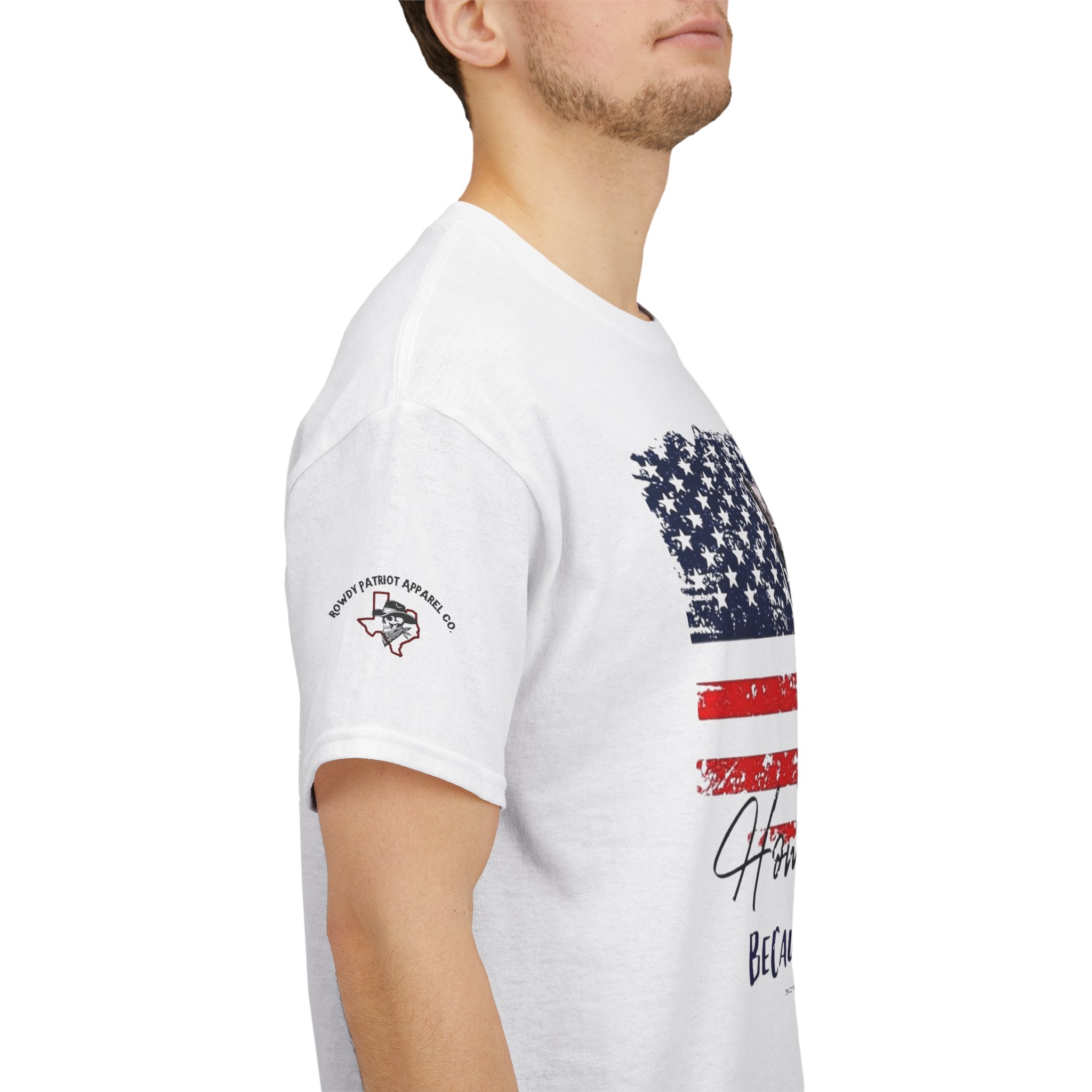"Home of the Free Because of the Brave" American Flag Tee