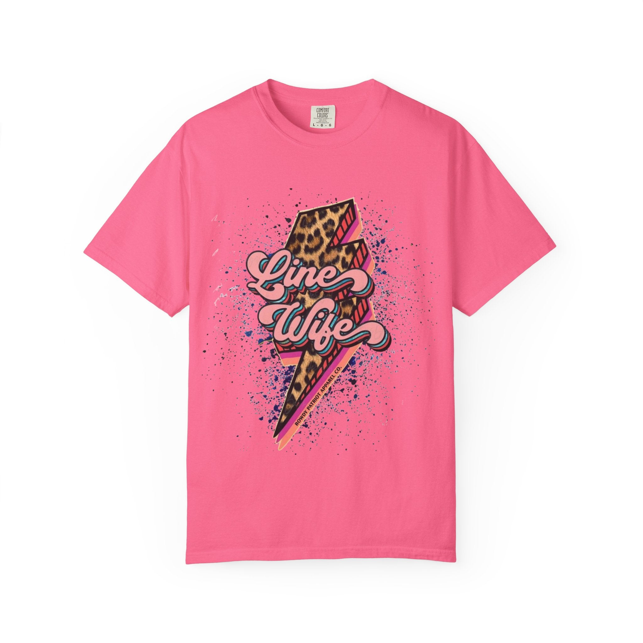 Line Wife Leopard Lightning Graphic Tee