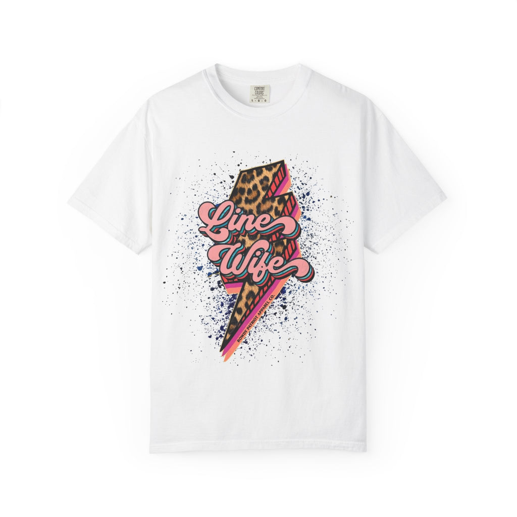 Line Wife Leopard Lightning Graphic Tee