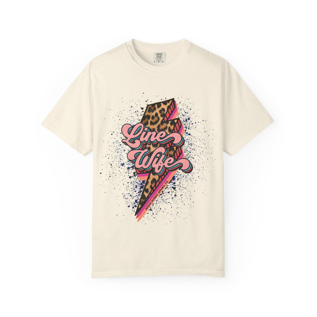 Line Wife Leopard Lightning Graphic Tee