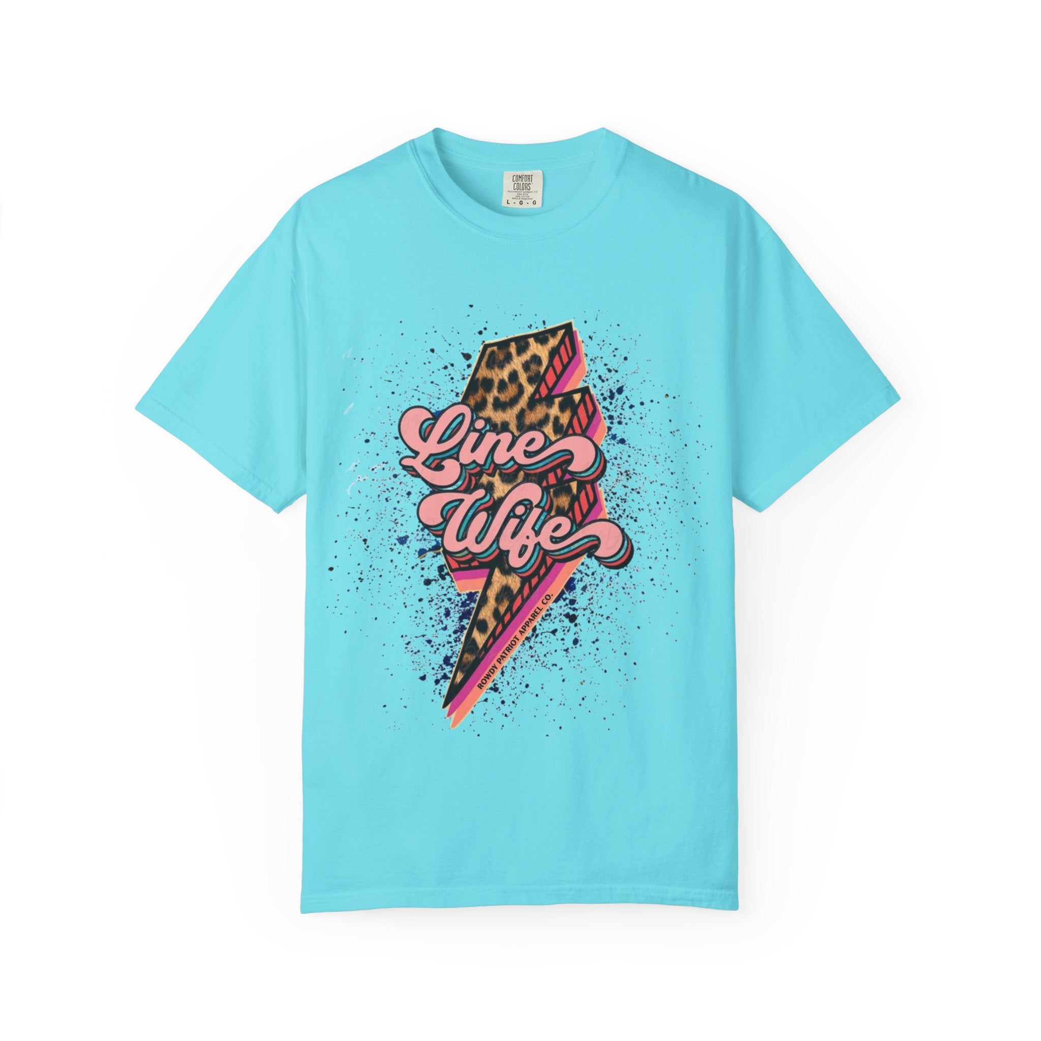 Line Wife Leopard Lightning Graphic Tee