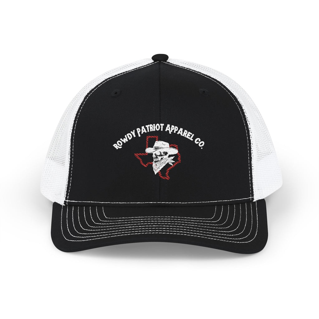 Rowdy Patriot Apparel Co. - Snapback Hat Embroidered w/ White Stitching