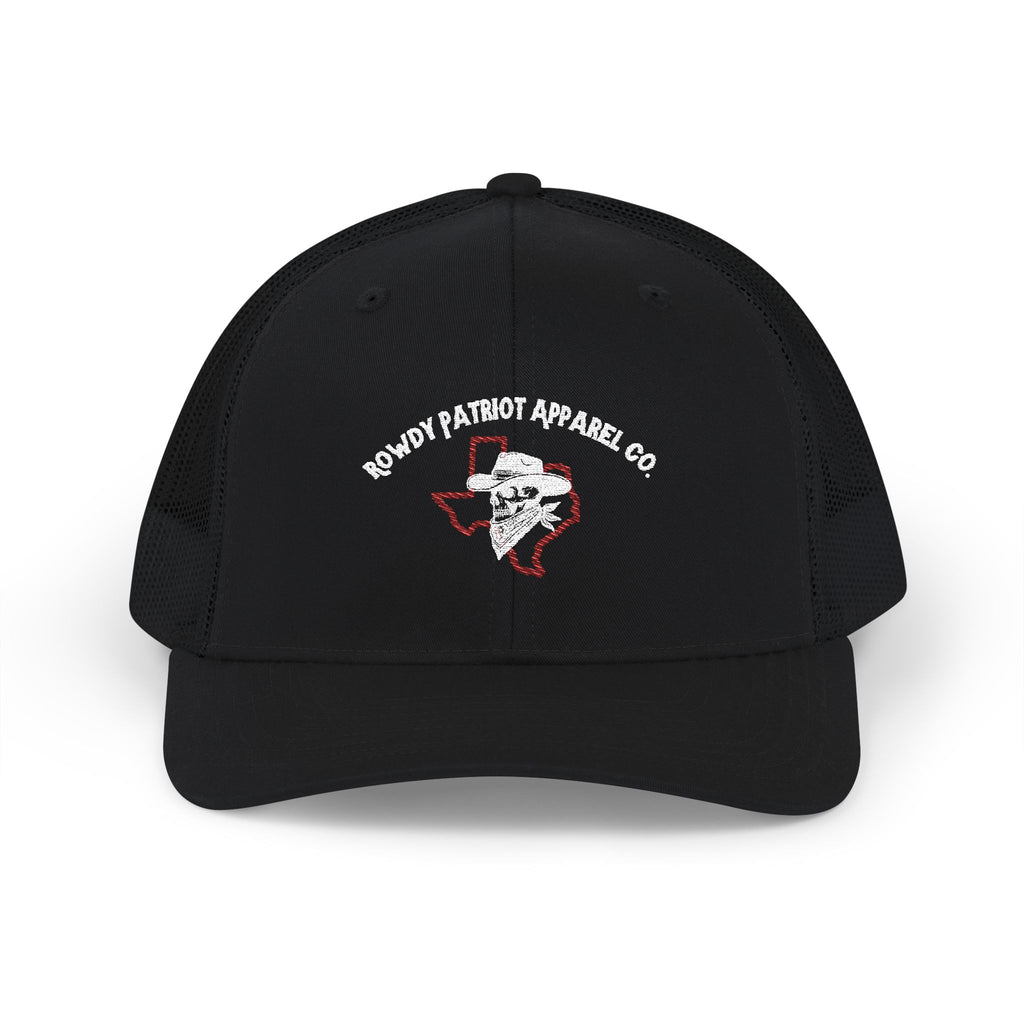 Rowdy Patriot Apparel Co. - Snapback Hat Embroidered w/ White Stitching