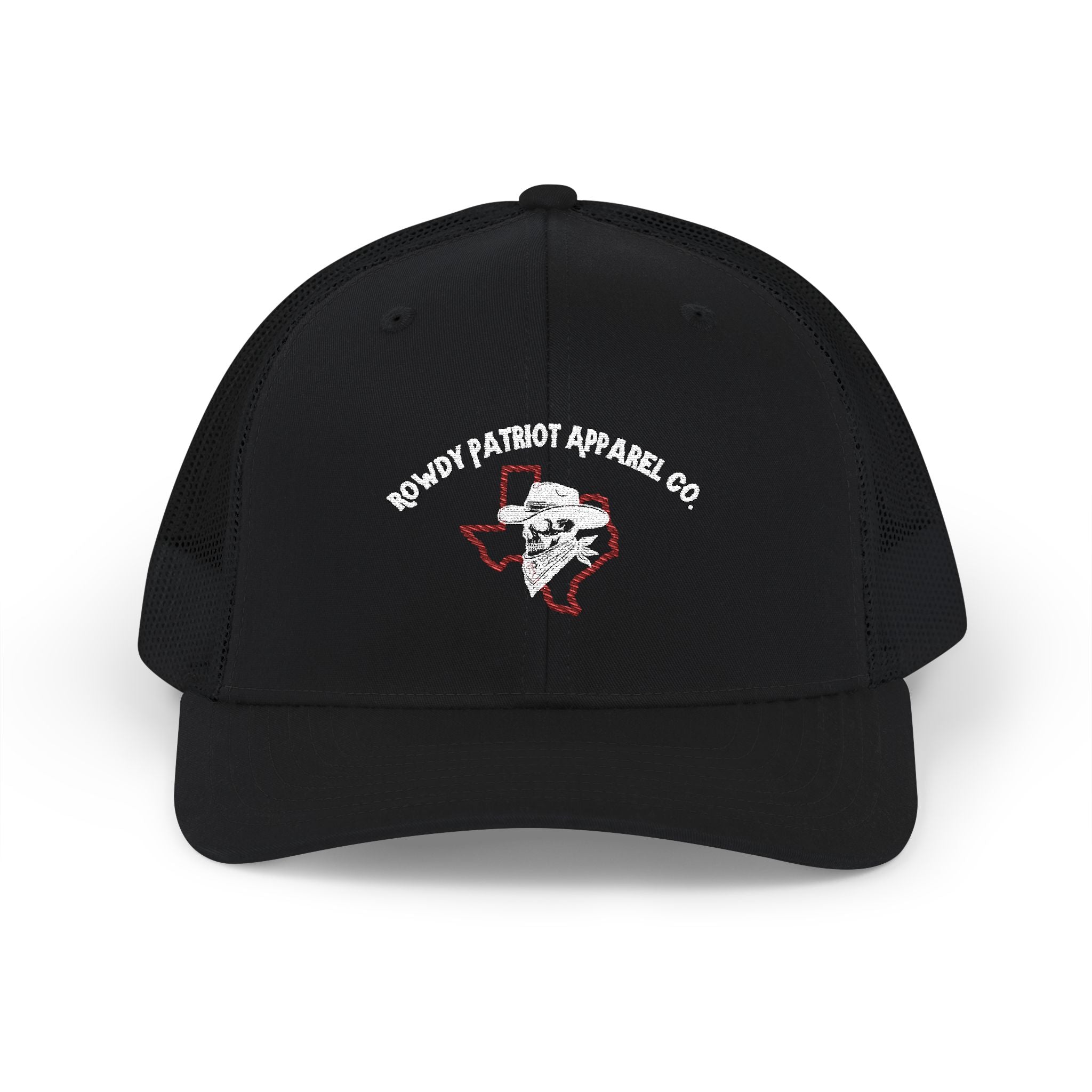 Rowdy Patriot Apparel Co. - Snapback Hat Embroidered w/ White Stitching