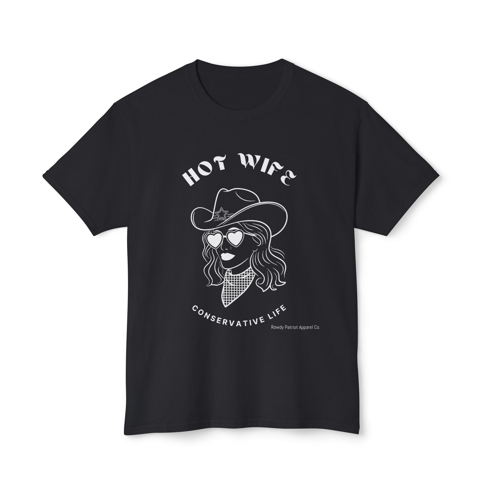 Hot Wife Conservative Life Cowgirl Graphic Tee
