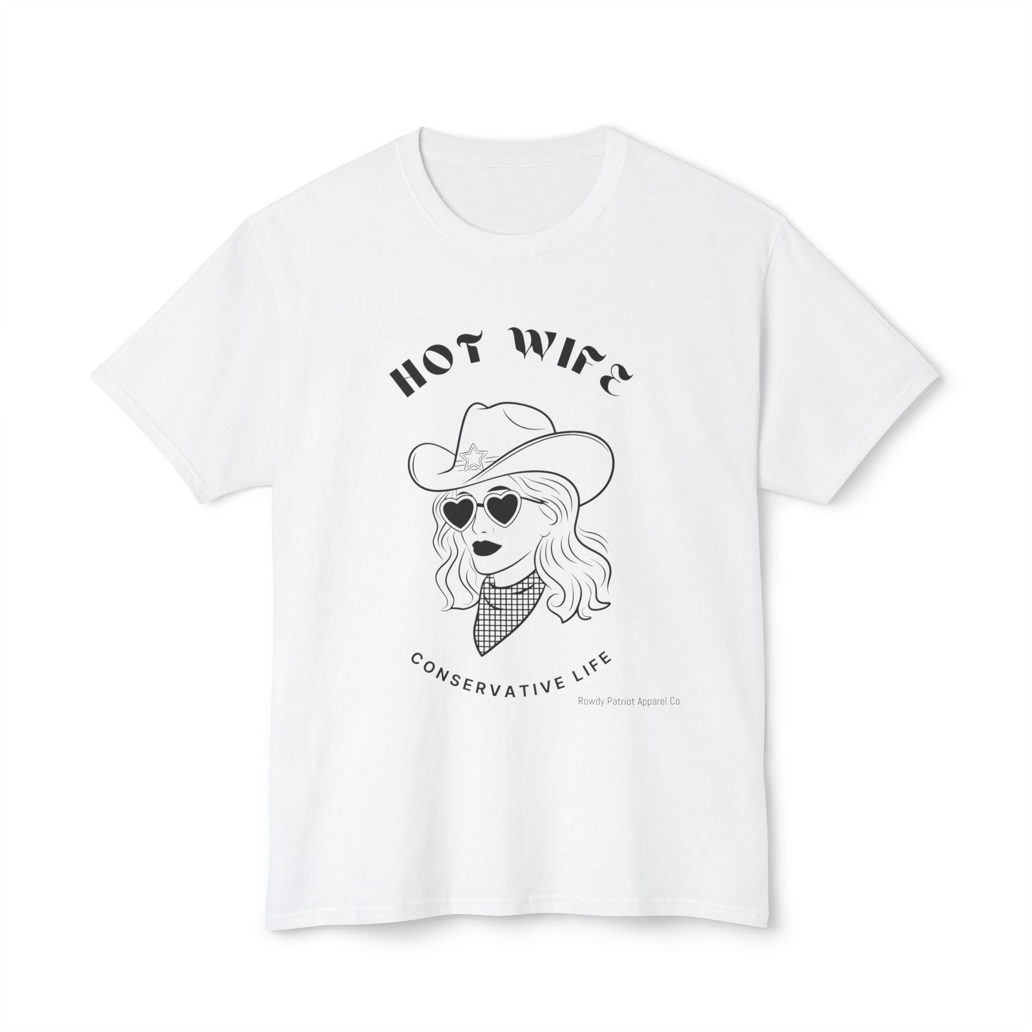 Hot Wife Conservative Life Cowgirl Graphic Tee