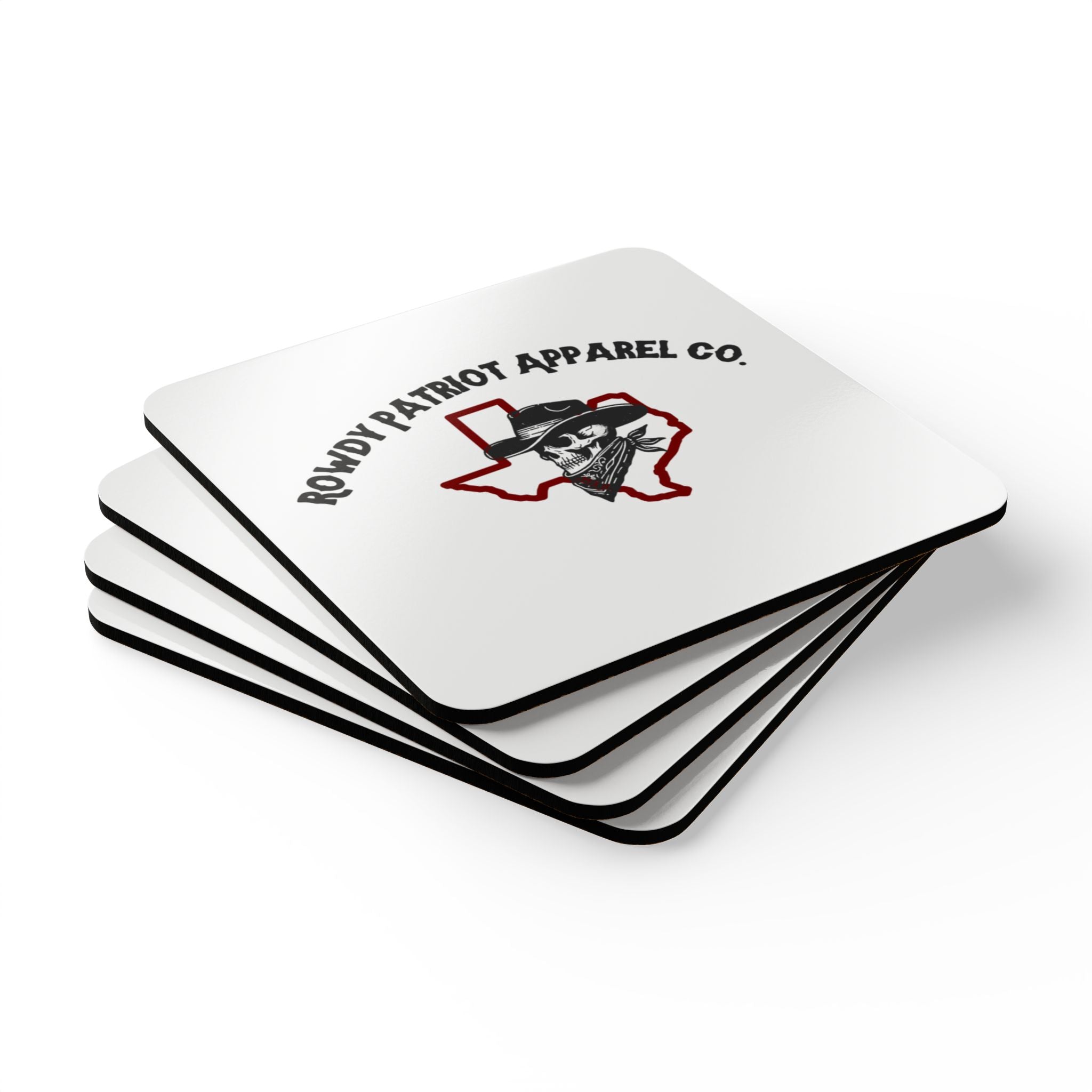 Cork Drink Coaster Set — Rowdy Patriot Apparel Co. Texas