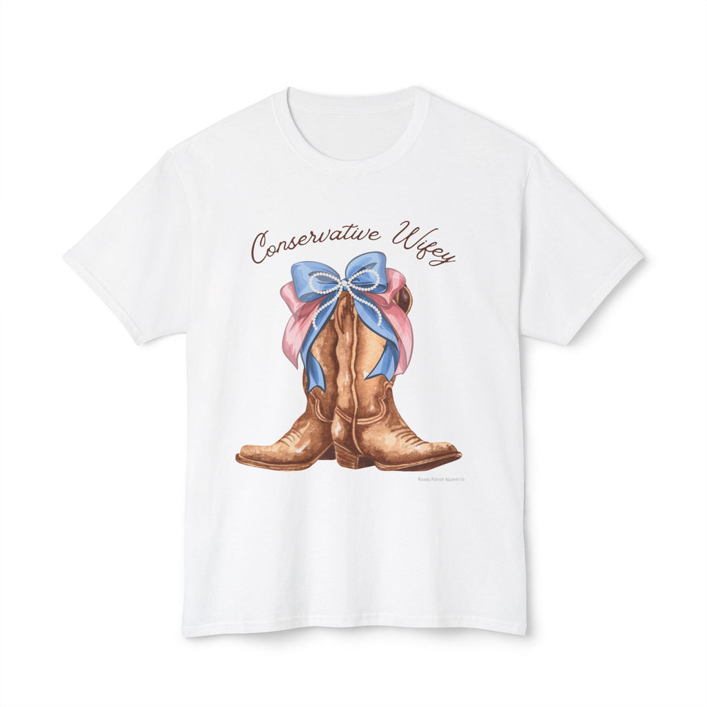 Conservative Wifey Cowboy Boots & Bows T-Shirt